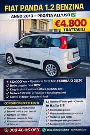 Fiat panda 1.2benz51kw neopat 2012
