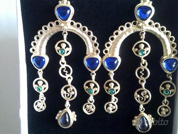 Orecchini Michelangelo stile etrusco arg 925 mill