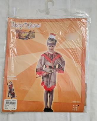 Vestito carnevale indiano 4/6 anni 