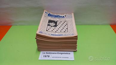 LA SETTIMANA ENIGMISTICA, anno 1978, parzialmente