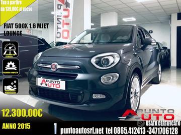 Fiat 500X 1.6 MultiJet 120 CV Lounge pelle