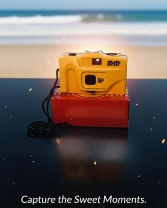 Fotocamera a pellicola vintage M&M”s