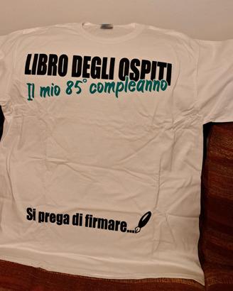 Tshirt 85° compleanno - libro degli ospiti