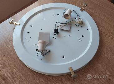 Plafoniera Vetro Satinato 50 cm - 2 Attacchi E27 L