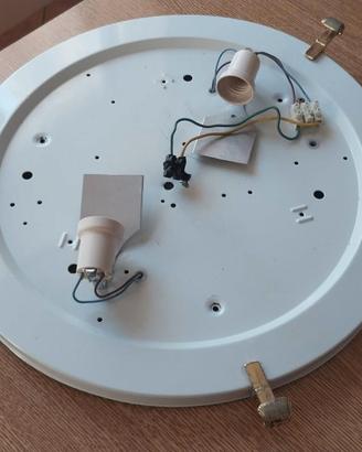 Plafoniera Vetro Satinato 50 cm - 2 Attacchi E27 L