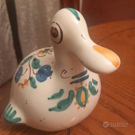 anatra Bucciporti Caltagirone dipinta a mano