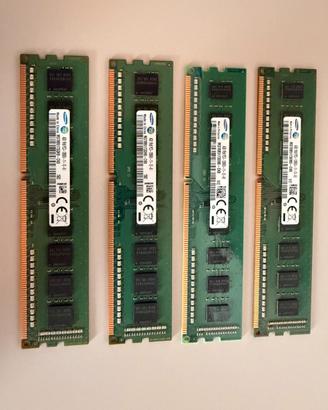 RAM Samsung 16GB (4x4GB) DDR3 1600MHz per Desktop