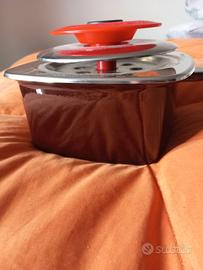 Pentola terracotta e coperchio magic cocker