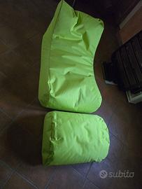 Pouf sacco verde lime