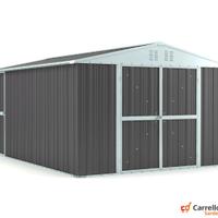 Box capanno acciaio lamiera 327x459 grigio scuro