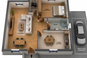 Bilocale con ingresso indipendente a Samarate