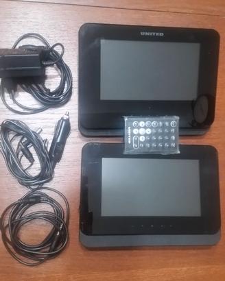 Lettore dvd doppio schermo UNITED