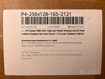 6 PANNELLI LED P4 256x128