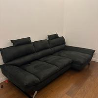 Divano Dondi Tazio colore nero 283 x 140 cm nuov