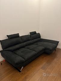 Divano Dondi Tazio colore nero 283 x 140 cm nuov