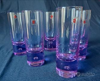 Set bicchieri Linea Krystal vintage anni ’70 Nuovi