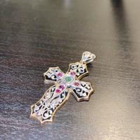 Croce antica in oro e argento