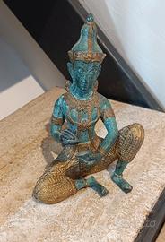 Statuina Principe Thailandese in bronzo dorato