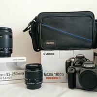 Canon Eos 1100 D + 18-55 mm+ 55-250mm+borsa
