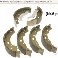 ganasce freno ant+ post COMPATIBILI ape TM ( 6 pz)