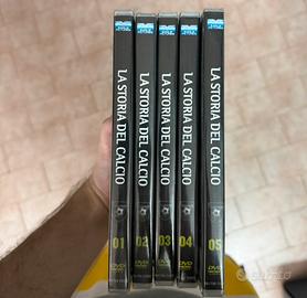 5 DVD La Storia del Calcio Sigillati