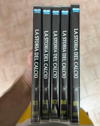 5 DVD La Storia del Calcio Sigillati