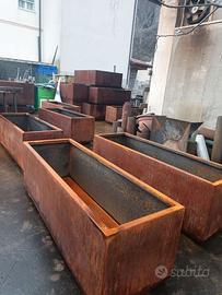 Fioriere e vasche per orto rialzato in corten