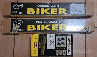 Portabici da Tetto BIKER (Nuovi) + Kit Attacchi
