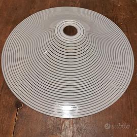 lampada da cucina in vetro anni 80