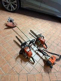 2 motoseghe e tagliaerba STIHL
