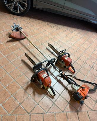 2 motoseghe e tagliaerba STIHL