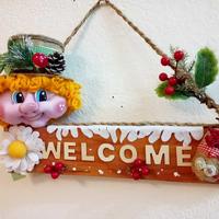 WELCOME il FUORIPORTA - Unico - Realizzato a mano