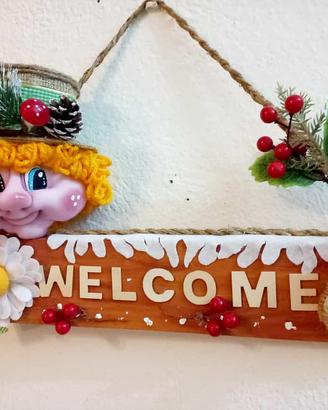 WELCOME il FUORIPORTA - Unico - Realizzato a mano