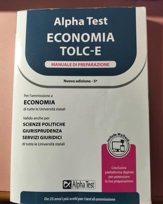 Libro esercitazione Tolc-E 