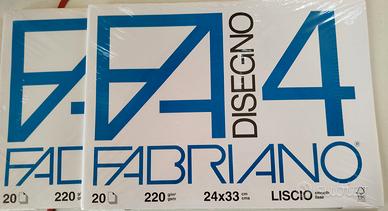 N.2 Album Fabriano F4  Liscio 24x33     220gr