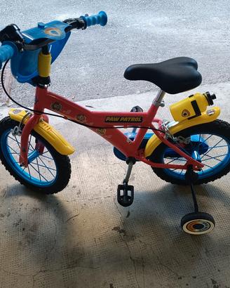 Bicicletta Paw Patrol bimbo