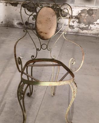 Sedie in ferro battuto 