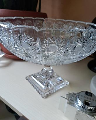 Coppa in cristallo di Boemia vintage del 900
