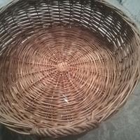 AMPIO CESTO IN VIMINI ROTONDO DIAMETRO CM 60