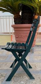 Sedie da giardino Birky 8 pz-Pieghevoli in resina