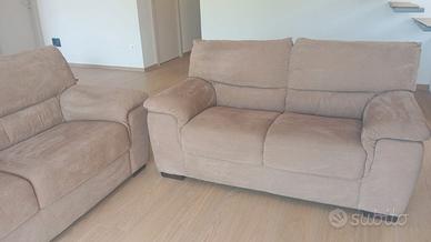 Divano 3 posti color tortora/beige