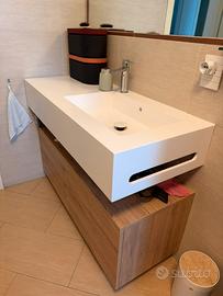 Mobile bagno su misura 120 cm con lavabo