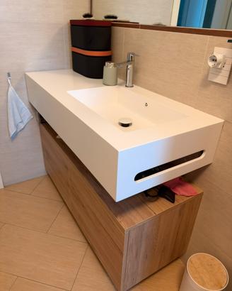 Mobile bagno su misura 120 cm con lavabo