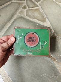 Scatola sigarette tabacco Lucky strike-vintage