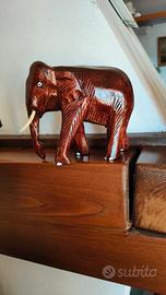 modellino etnico elefante africano in legno