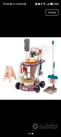 carrello pulizie giocattolo 