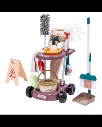 carrello pulizie giocattolo 