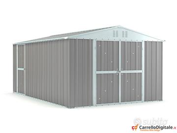 Box capanno acciaio lamiera 327x459 grigio chiaro