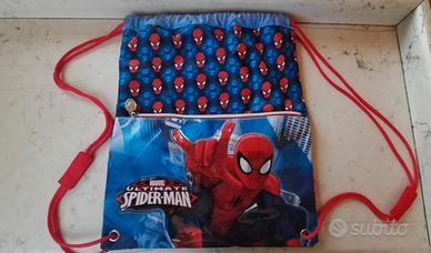 Sacca - zainetto Spiderman per scuola/sport, asilo