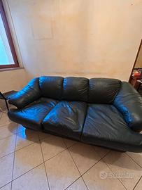 Divano letto in pelle 3 posti - comodo e robusto